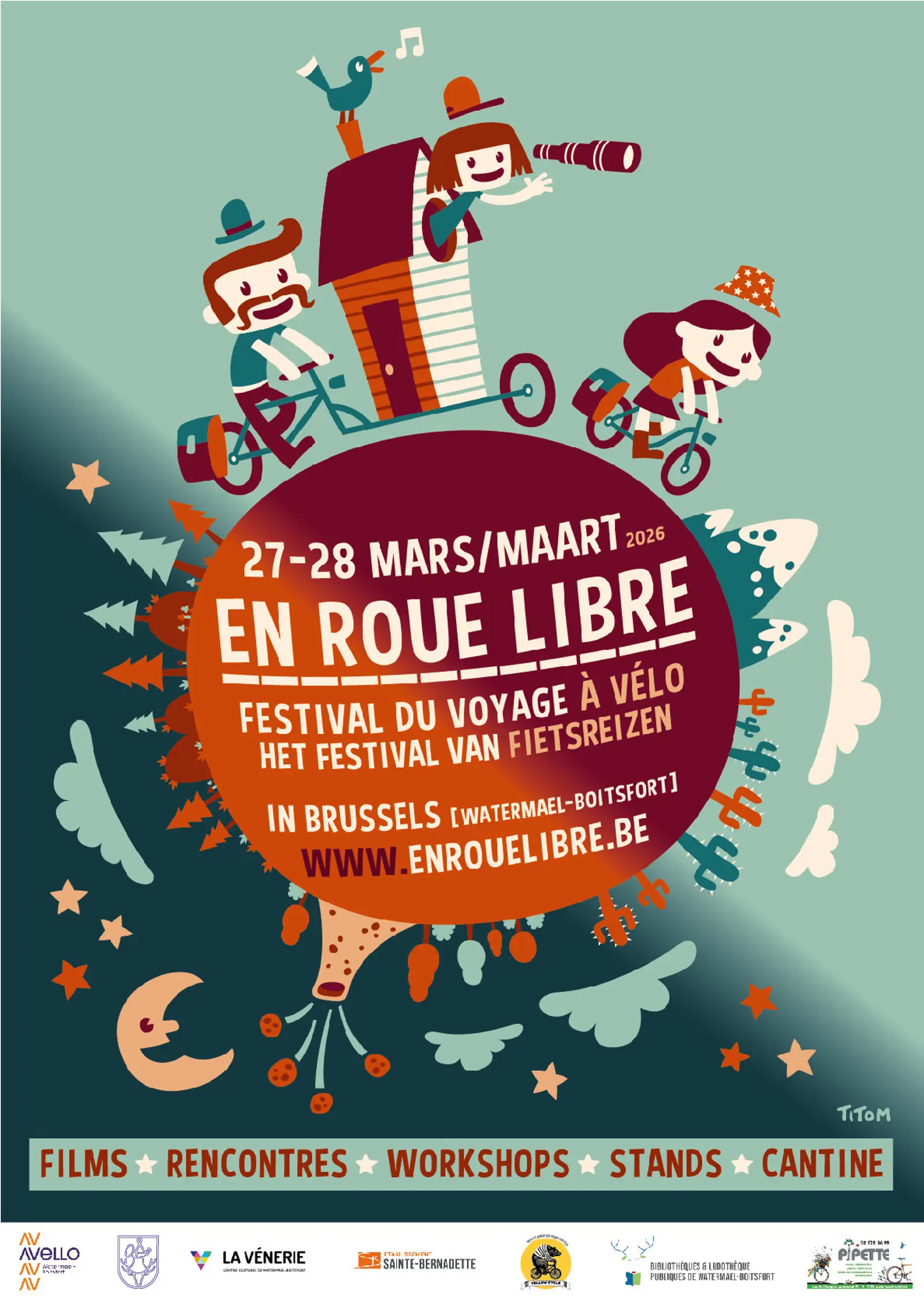 En roue libre • le festival du voyage à vélo • Bruxelles, 27 & 28 mars 2026