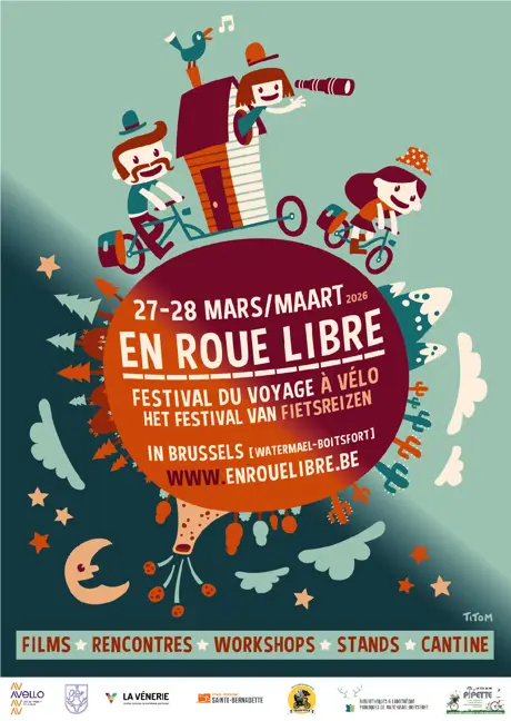 En roue libre • le festival du voyage à vélo • Bruxelles, 27 & 28 mars 2026